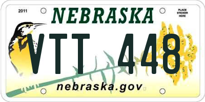 NE license plate VTT448