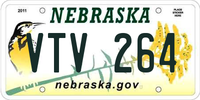 NE license plate VTV264