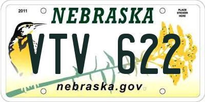 NE license plate VTV622