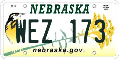 NE license plate WEZ173