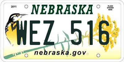 NE license plate WEZ516
