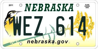 NE license plate WEZ614