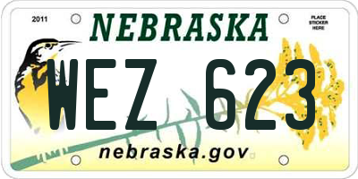 NE license plate WEZ623