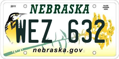 NE license plate WEZ632