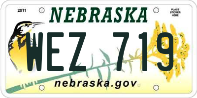 NE license plate WEZ719