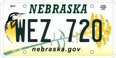 NE license plate WEZ720