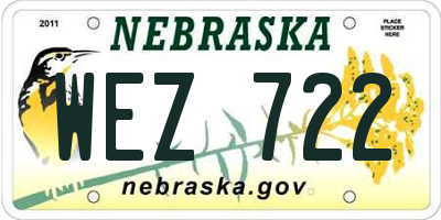 NE license plate WEZ722