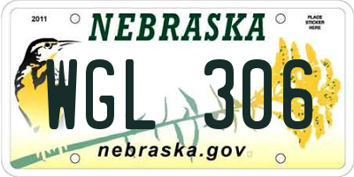 NE license plate WGL306