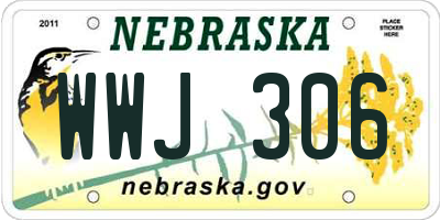 NE license plate WWJ306