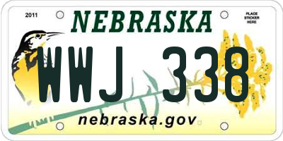 NE license plate WWJ338