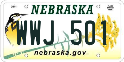 NE license plate WWJ501