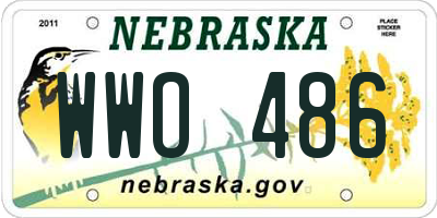 NE license plate WWO486
