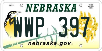 NE license plate WWP397