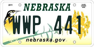 NE license plate WWP441