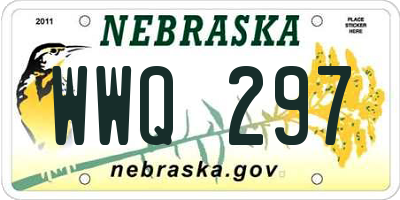 NE license plate WWQ297