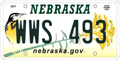 NE license plate WWS493