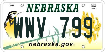 NE license plate WWV799