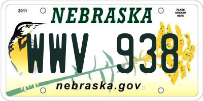 NE license plate WWV938