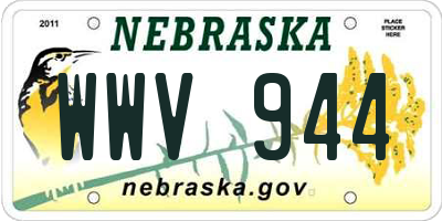 NE license plate WWV944