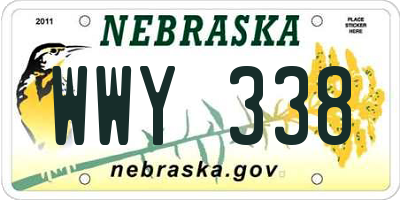 NE license plate WWY338
