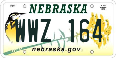 NE license plate WWZ164