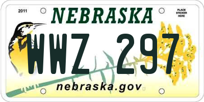 NE license plate WWZ297
