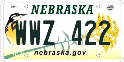 NE license plate WWZ422