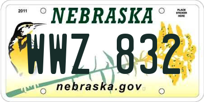 NE license plate WWZ832