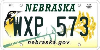 NE license plate WXP573