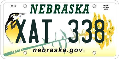 NE license plate XAT338