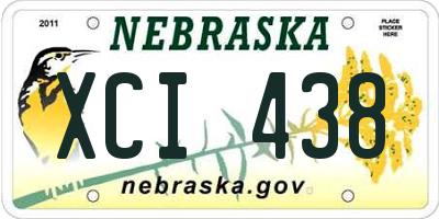 NE license plate XCI438