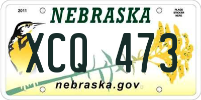 NE license plate XCQ473