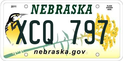 NE license plate XCQ797