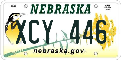 NE license plate XCY446