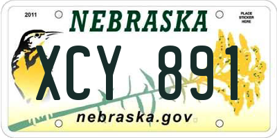 NE license plate XCY891