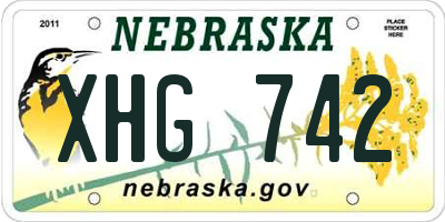 NE license plate XHG742