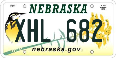 NE license plate XHL682