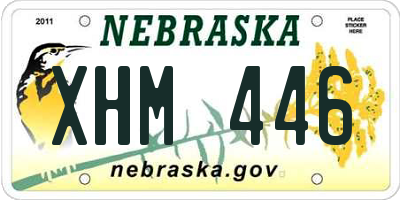 NE license plate XHM446