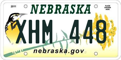 NE license plate XHM448
