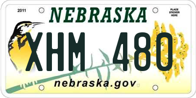 NE license plate XHM480