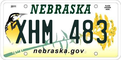 NE license plate XHM483