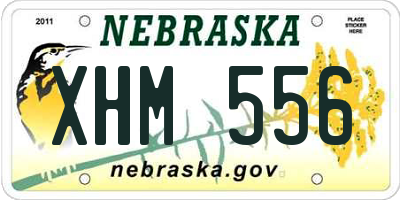 NE license plate XHM556
