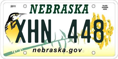 NE license plate XHN448