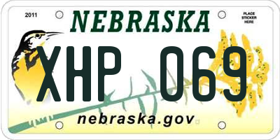 NE license plate XHP069