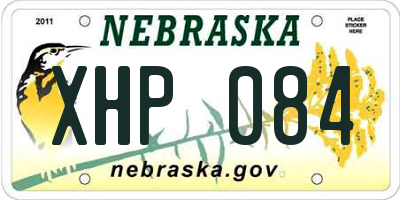 NE license plate XHP084