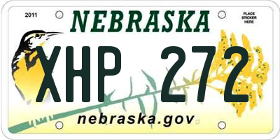 NE license plate XHP272