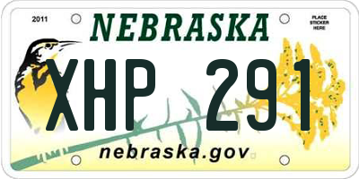NE license plate XHP291