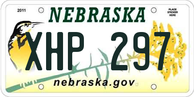 NE license plate XHP297