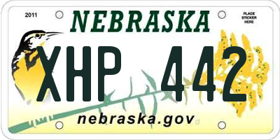 NE license plate XHP442