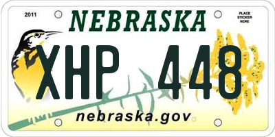 NE license plate XHP448